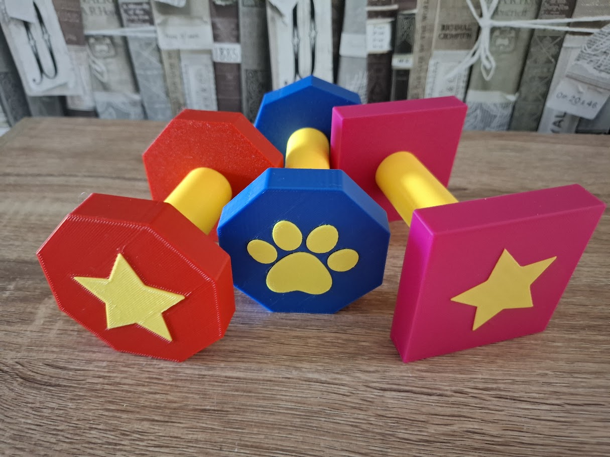 Dog Retrieve Dumbbells