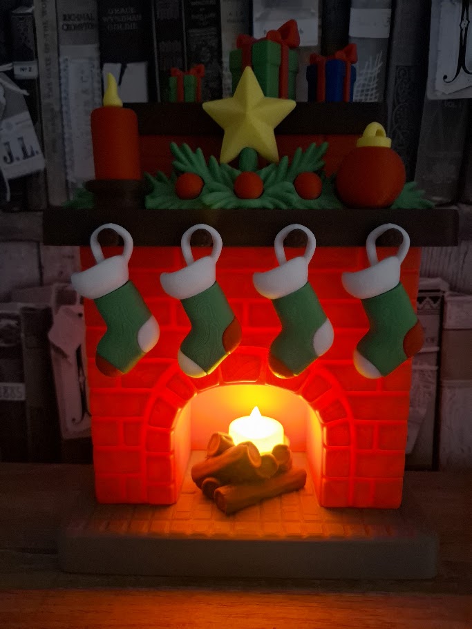 Christmas Fireplace Decoration